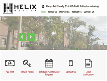 Tablet Screenshot of helixrlty.com